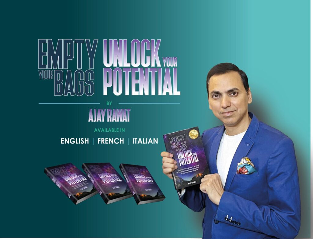 Image of Ajay Rawat with Book: Empty your Bags Unlock your potential